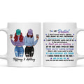 Modern Girls Front View To My Bestie Gift For Besties Sisters Siblings Personalized Mug